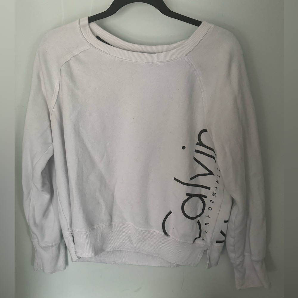 Calvin Klein Performance White Sweatshirt